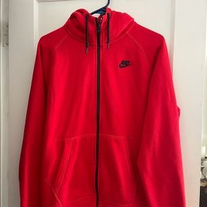 Large Red Mens Nike Hoodie